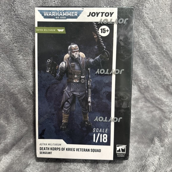 JT2641 JOYTOY Warhammer 40K Death Korps of Krieg Veteran Squad Sergeant  1/18 - Picture 1 of 8